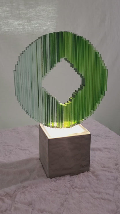 Linear circle sculpture