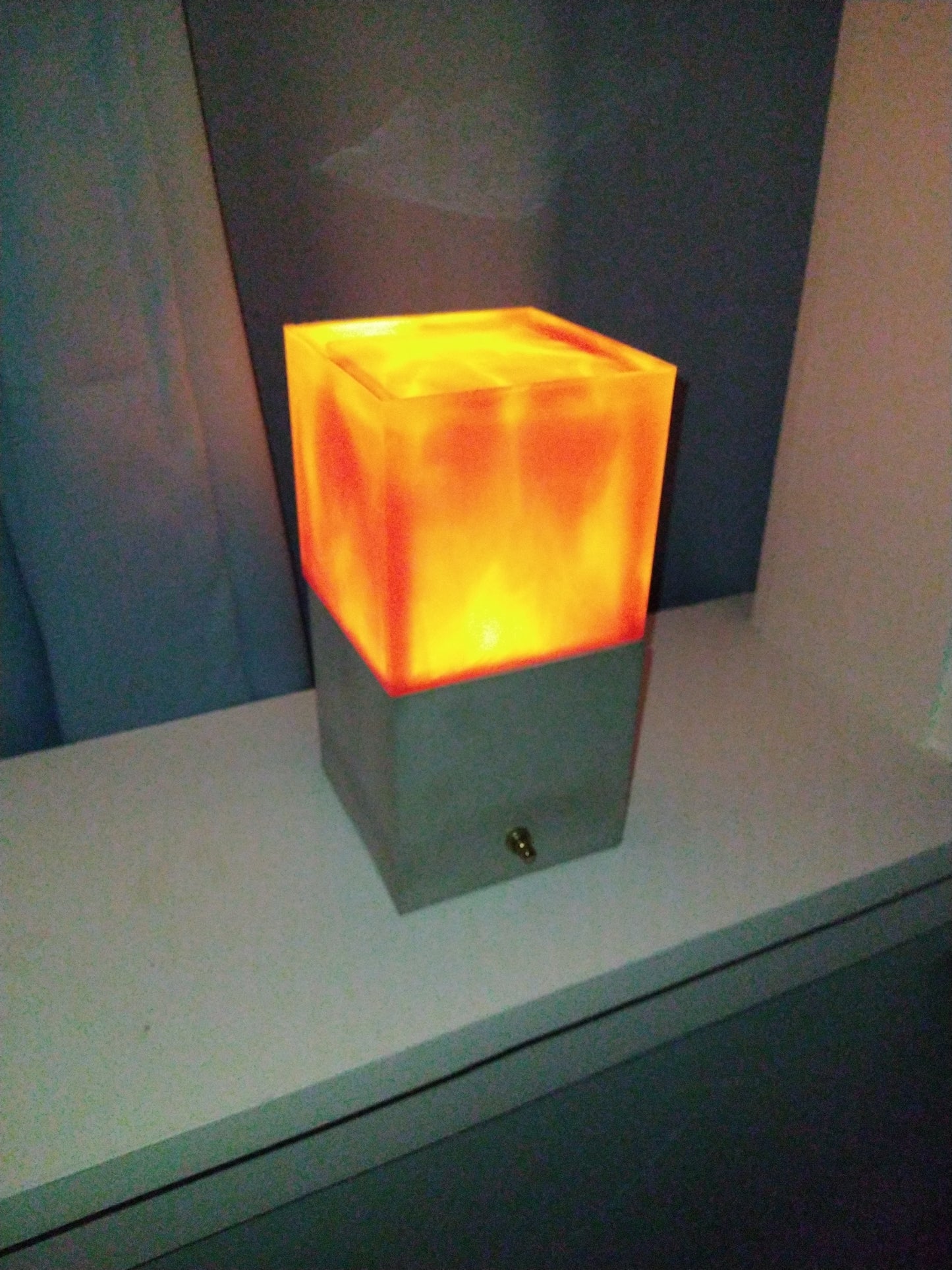 Frozen Fire lamp